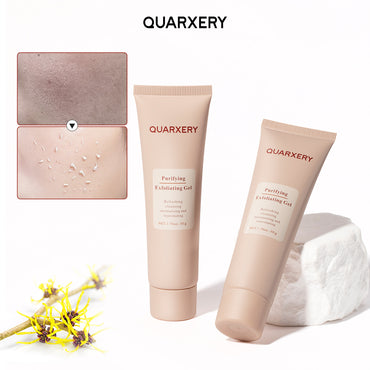 QUARXERY Gel Esfoliante Purificante Global - Textura Refrescante com Extratos Vegetais para Pele Limpa e Suave 50g