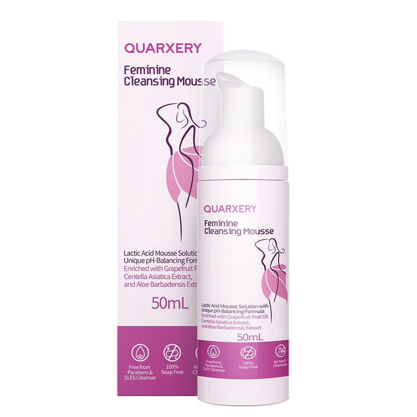 [MX]Quarxery Espuma limpiadora para mujeres 50 ml