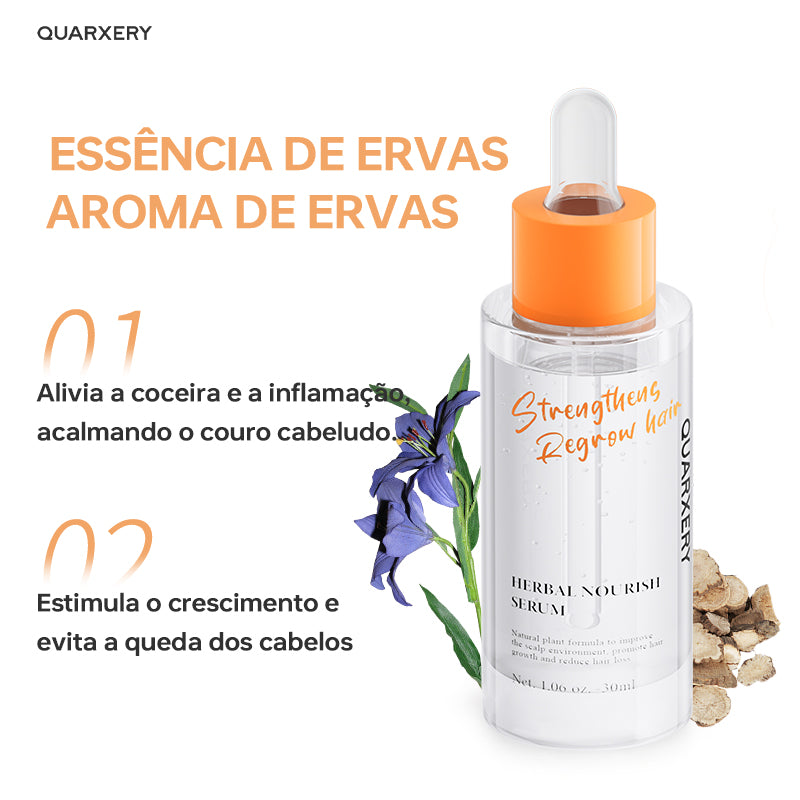 QUARXERY Esencia Capilar Nutritiva y Regeneradora a Base de Hierbas: Extractos naturales de plantas proporcionan una nutrición completa desde la raíz hasta las puntas