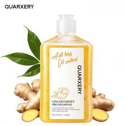 QUARXERY Shampoo Ginger para limpeza profunda, equilíbrio do controle de oleosidade e crescimento capilar