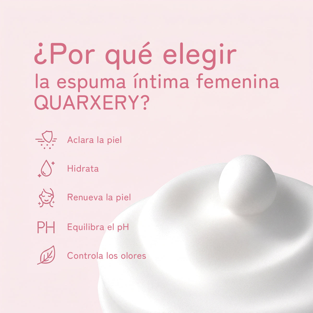[MX]Quarxery Espuma limpiadora para mujeres 50 ml
